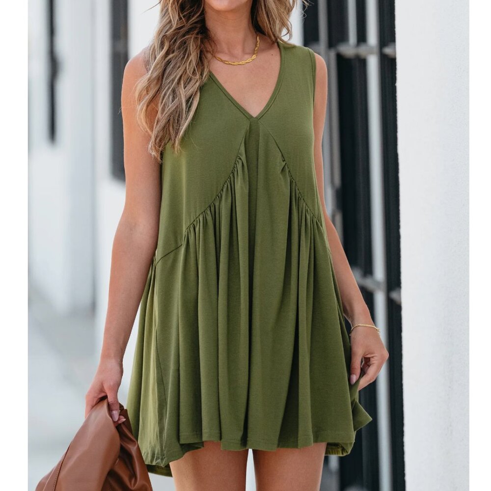 Cupshe Olive Green Mini Dress - NWT!